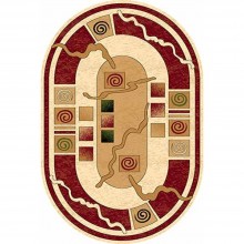  d077 - CREAM-RED -  -  OLYMPOS 