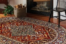   Isfahan oval Leyla ruby 