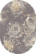   Alabaster Oval Kianta W graphite