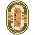  d077 - CREAM-GREEN -  -  OLYMPOS 