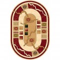  d077 - CREAM-RED -  -  OLYMPOS 